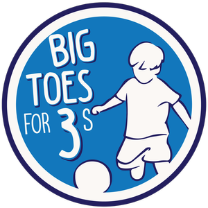 3 year old children learning soccer skills at HappyFeet KC